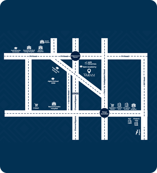 Vanagaram location map